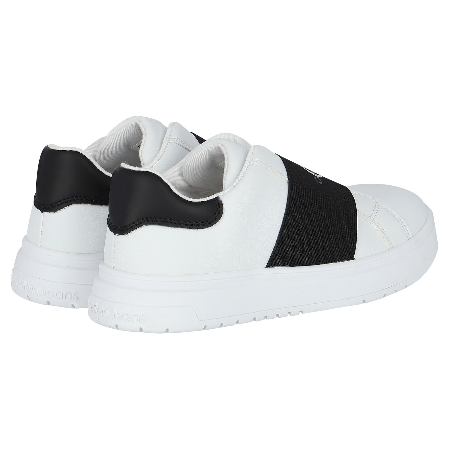 White Logo Trainers, 1, hi-res
