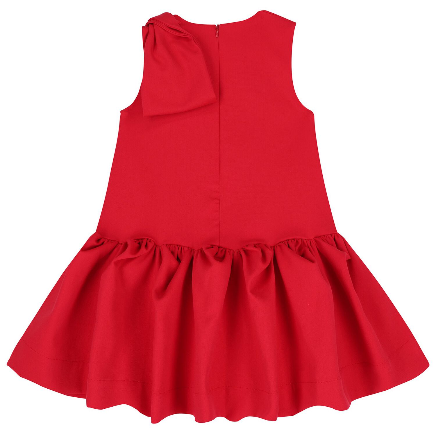 Girls Red Bow Dress, 1, hi-res image number null