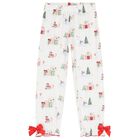 Girls Ivory Christmas Pyjamas, 1, hi-res