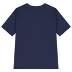 Navy Blue Trefoil Logo Oversized T-Shirt, 1, hi-res