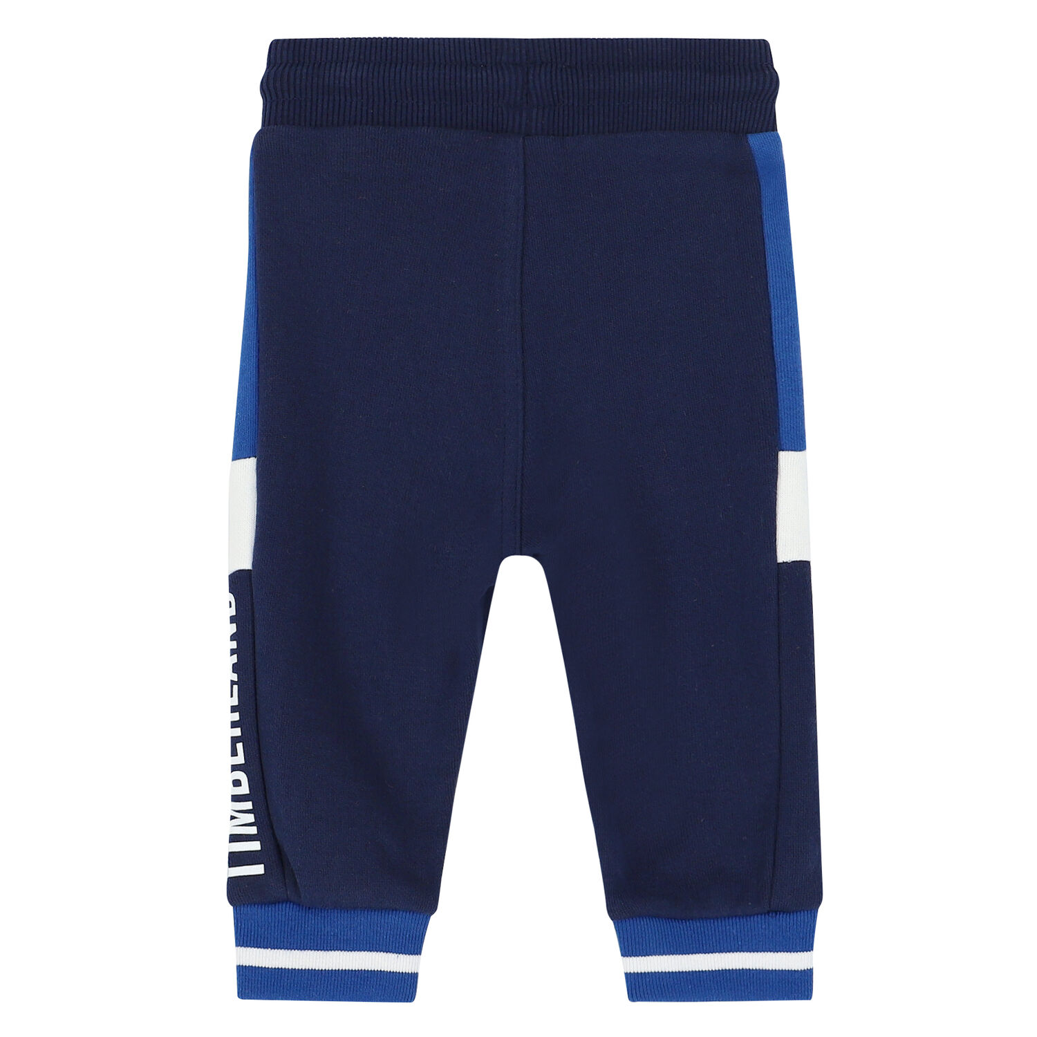 Younger Boys Navy Logo Joggers, 1, hi-res