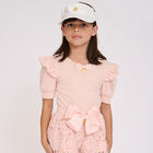Girls Pink Ruffled Top, 1, hi-res
