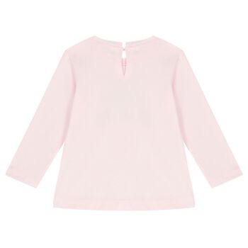 Younger Girls Pink Disney Long Sleeve Top