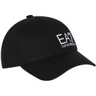 Boys Black Logo Cap, 2, hi-res