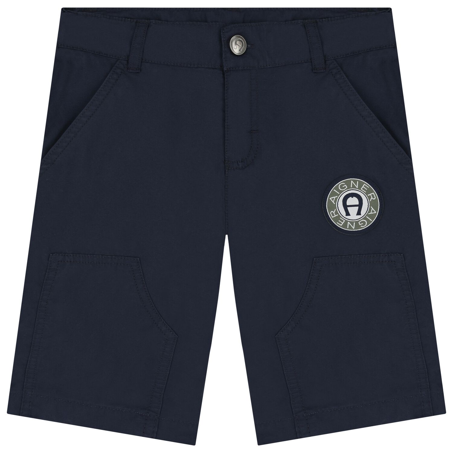 Boys Navy Blue Logo Shorts, 2, hi-res image number null