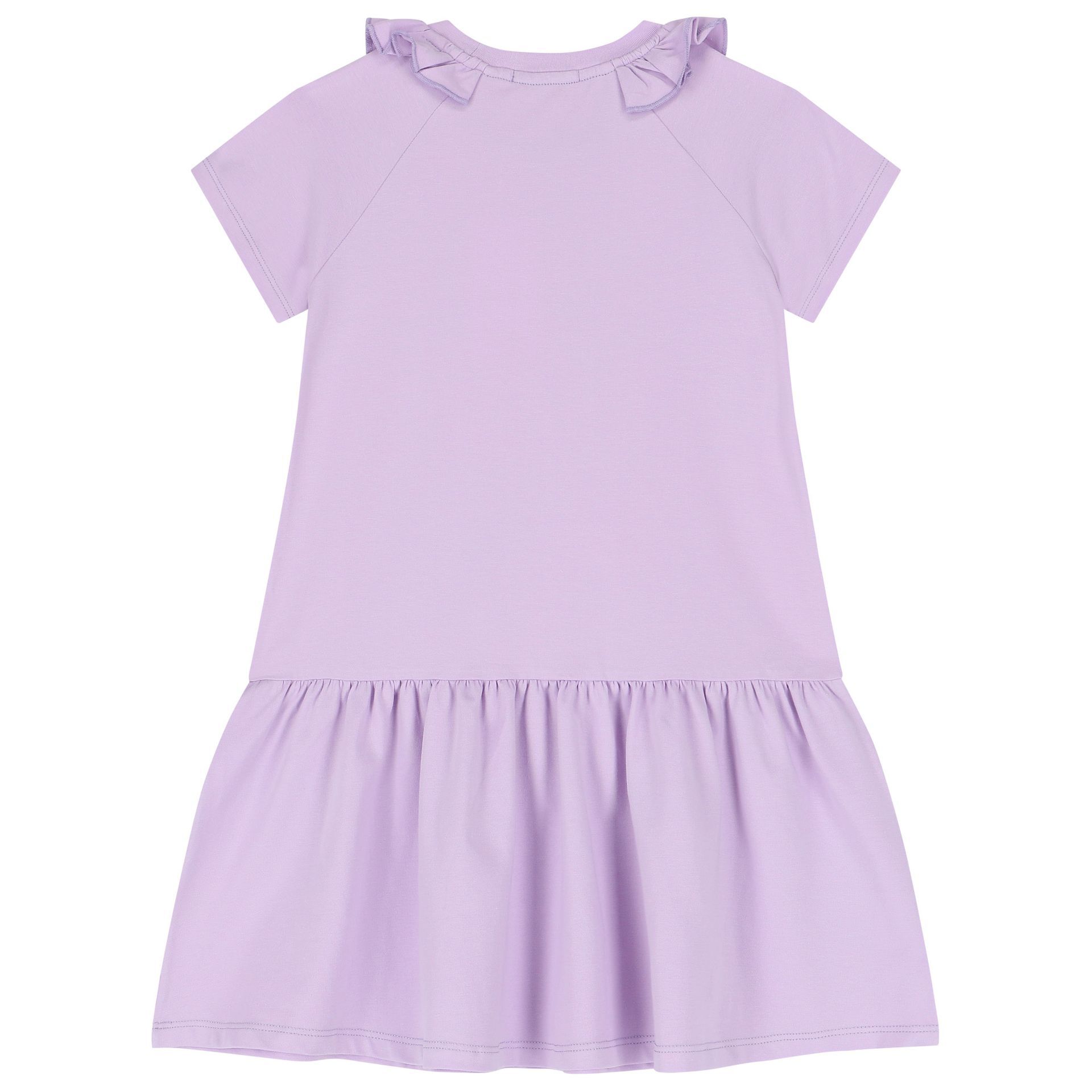 Escada Girls Girls Purple Logo Dress Junior Couture UK
