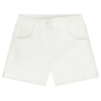 Girls White Shorts