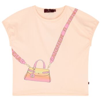 Girls Pink Bag T-Shirt