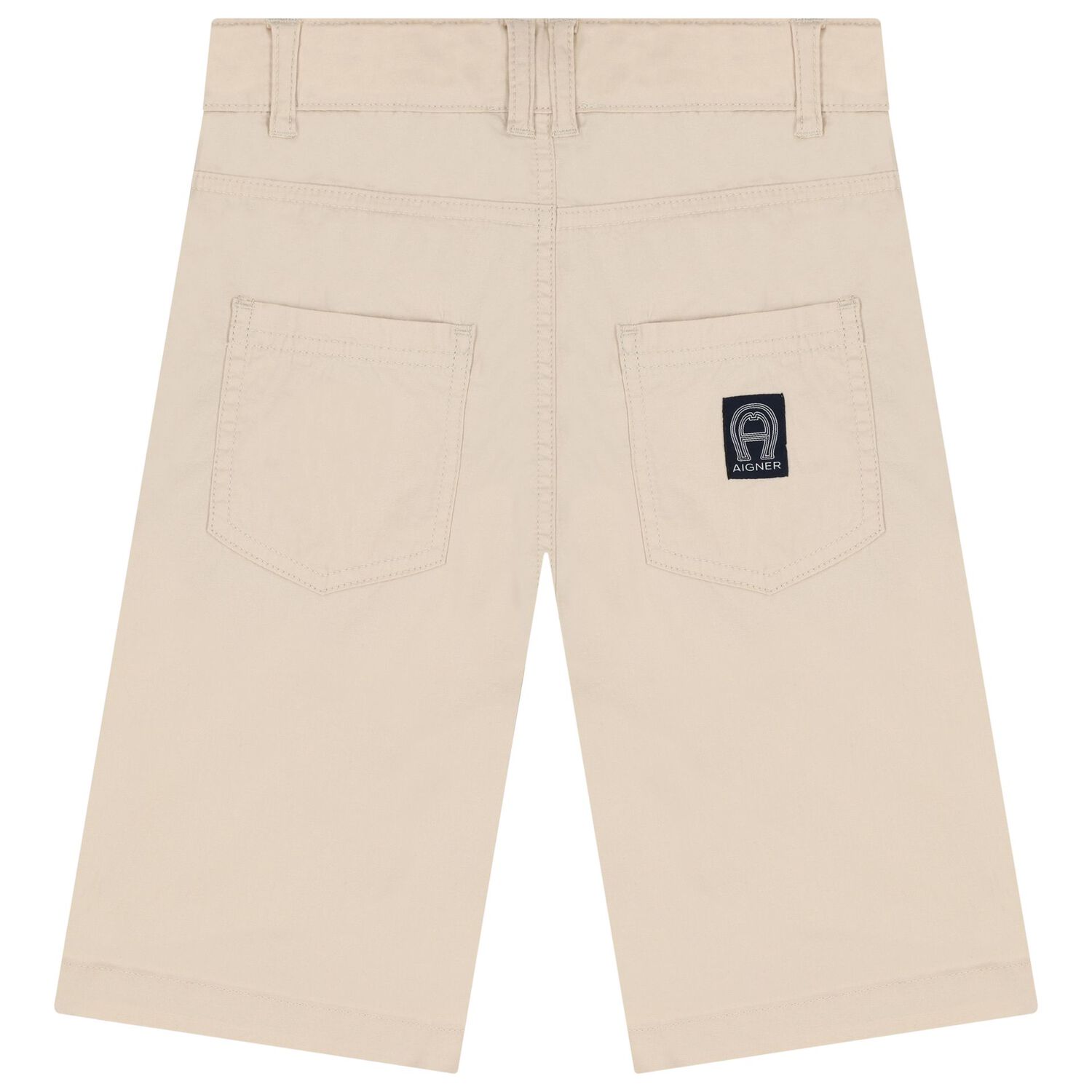 Boys Beige Logo Shorts, 2, hi-res