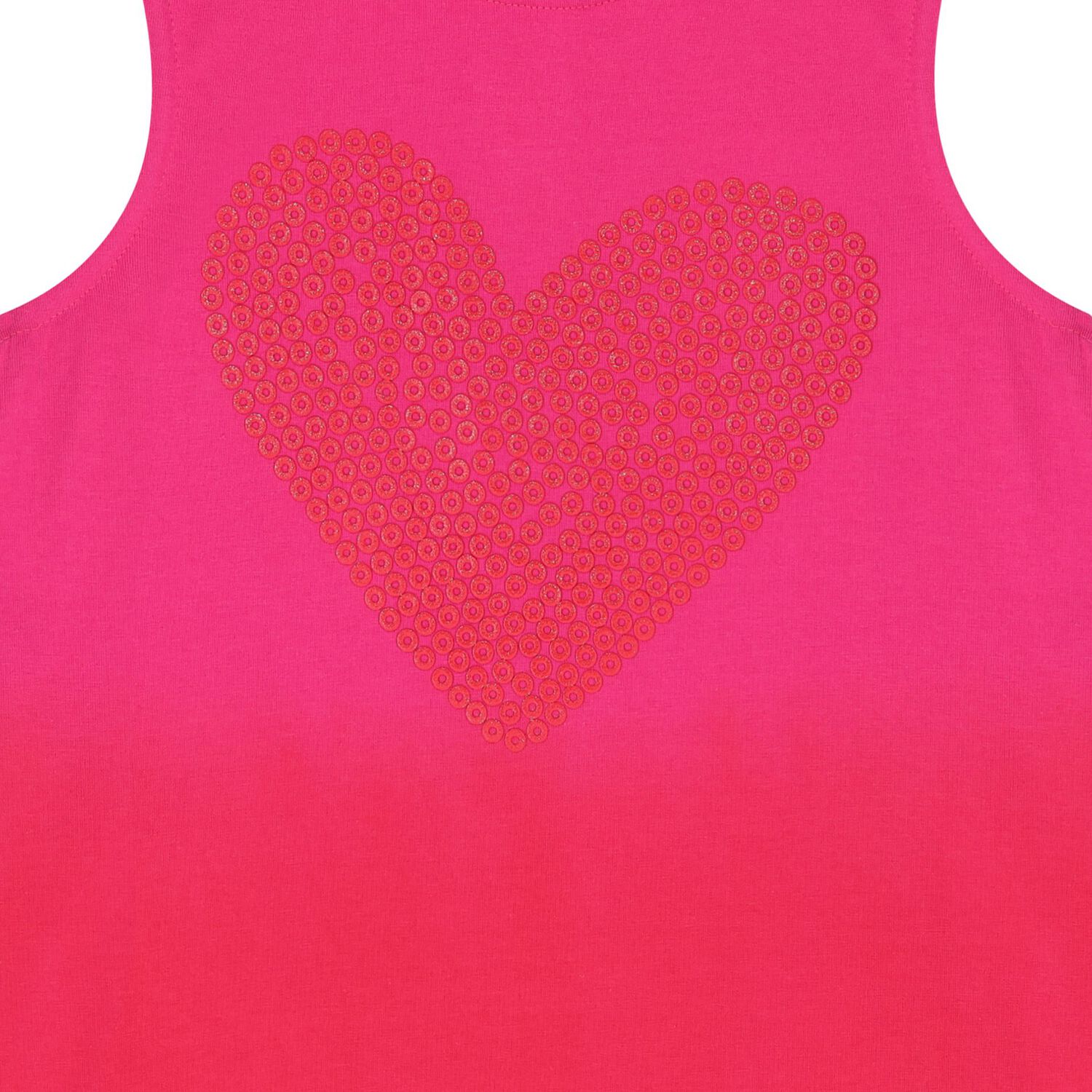 Girls Pink & Red Sequin Heart Dress, 1, hi-res image number null