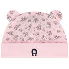 Baby Girls Pink Teddy Bear Logo Hat, 3, hi-res