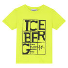Boys Neon Green Logo T-Shirt, 1, hi-res