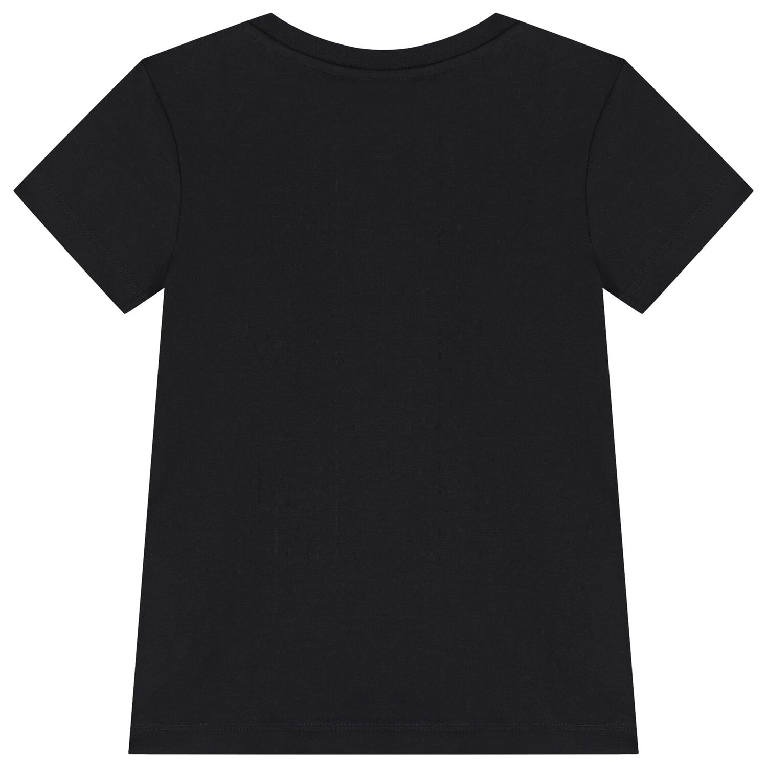 Girls Black Logo Rhinestone T-Shirt, 1, hi-res
