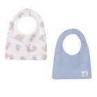 Baby Boys Blue & White Bibs ( 2-Pack ), 1, hi-res