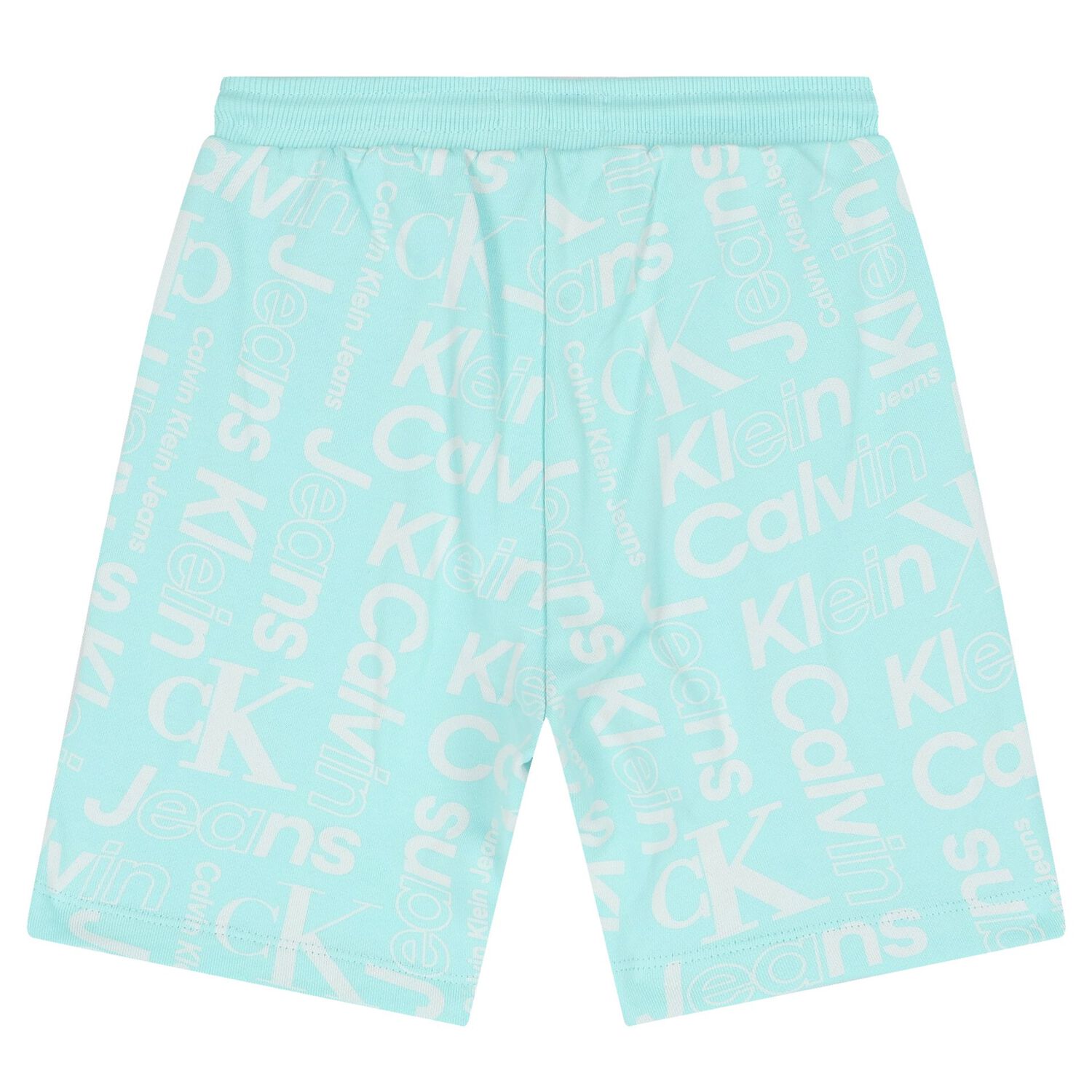 Boys Aqua & White Logo Shorts, 2, hi-res image number null