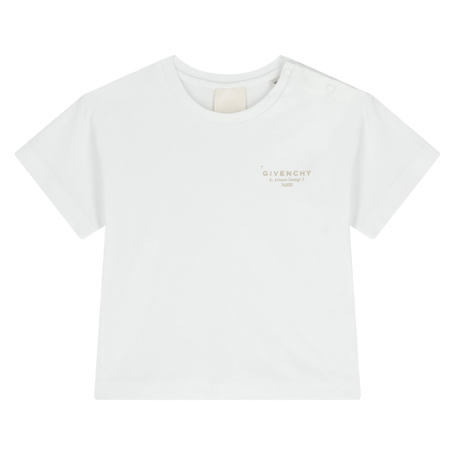 Younger Girls White Logo T-Shirt, 1, hi-res