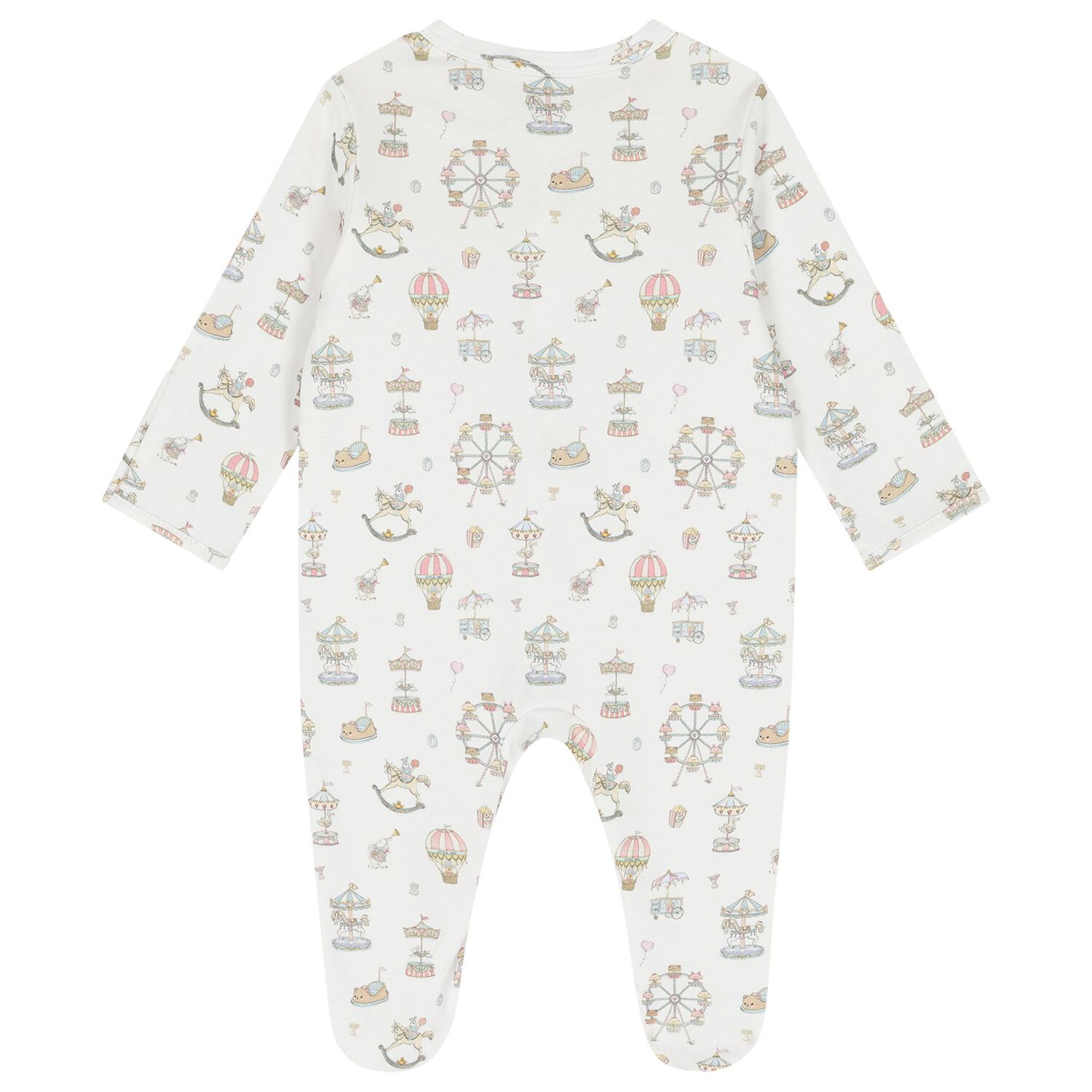 White Carousel & Hot Air Balloon Babygrow Gift Set, 1, hi-res