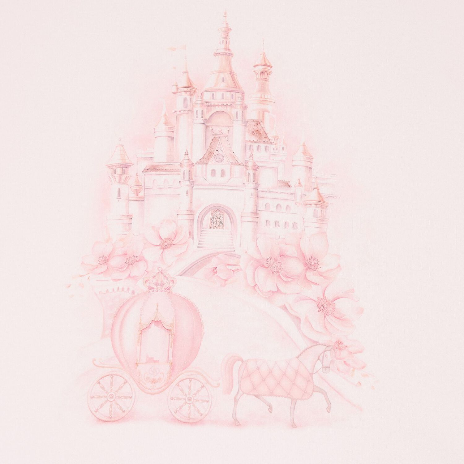 Baby Girls Pink Castle Blanket Set, 1, hi-res