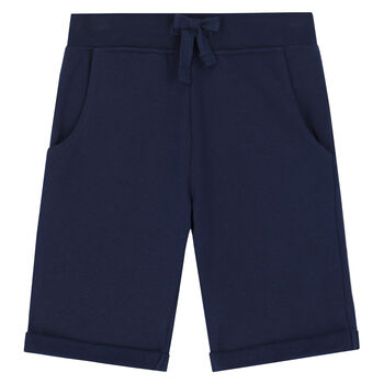 Boys Navy Logo Shorts