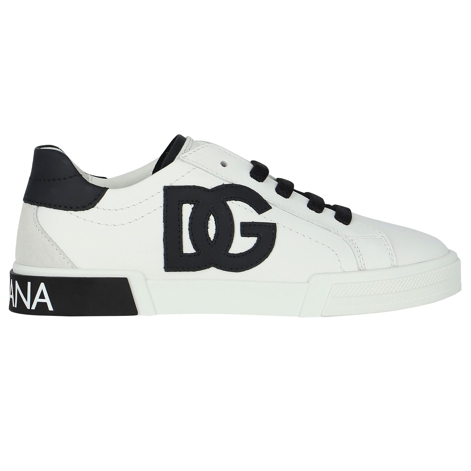 White & Black Logo Trainers, 2, hi-res image number null