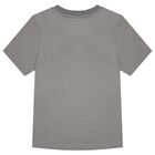 Boys Grey & Black Logo T-Shirt, 2, hi-res