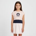 Girls Pink & Navy 2 Piece Dress Set, 2, hi-res
