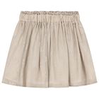 Girls Gold Logo Skirt, 1, hi-res