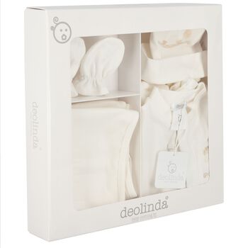Baby Boys White Horse Babygrow Gift Set