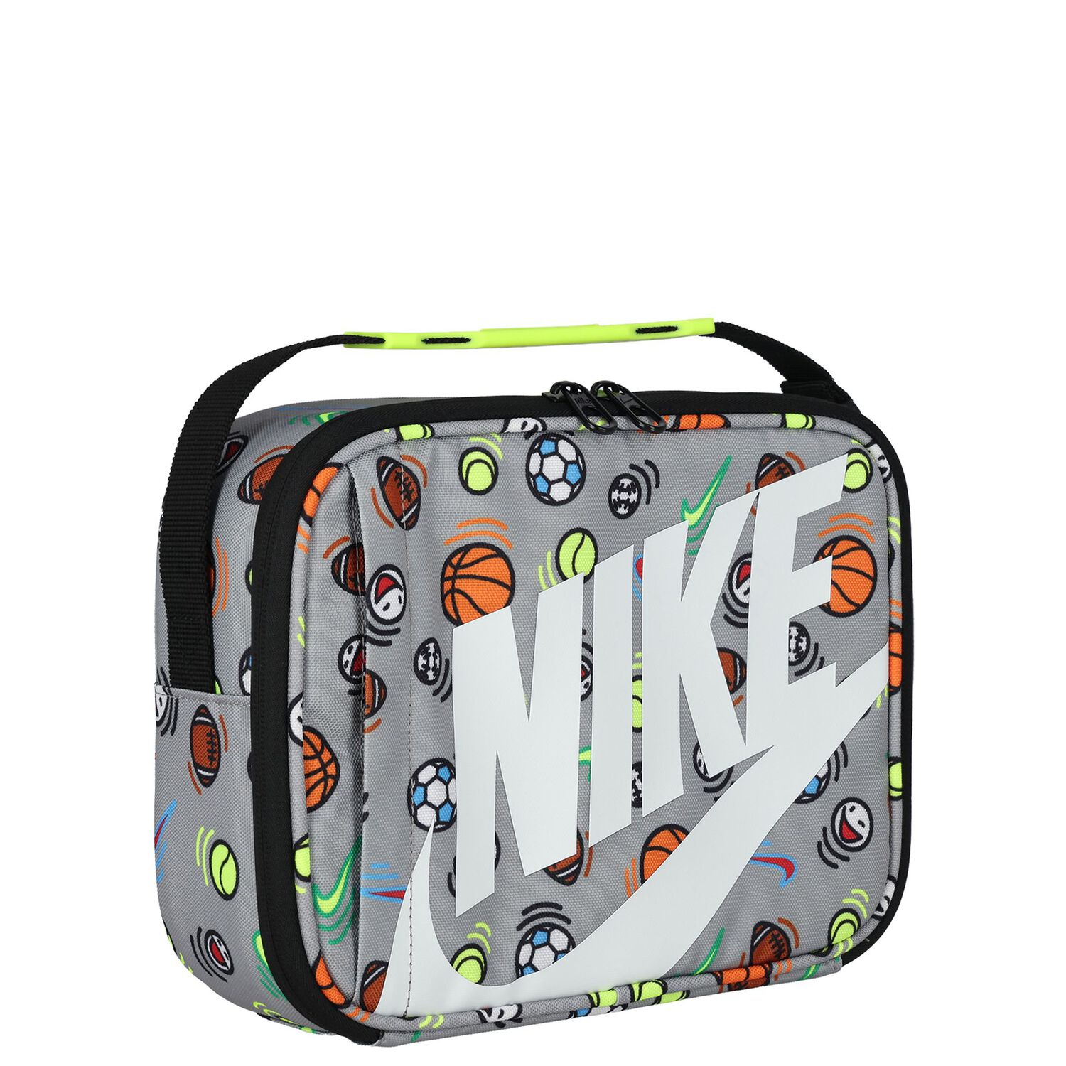Grey & White Logo Lunch Bag ( 26CM ), 5, hi-res