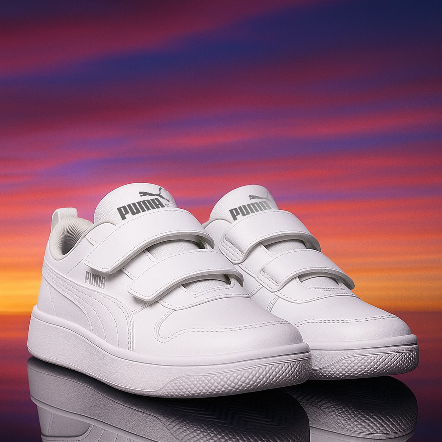 White Courtflex Trainers, 3, hi-res