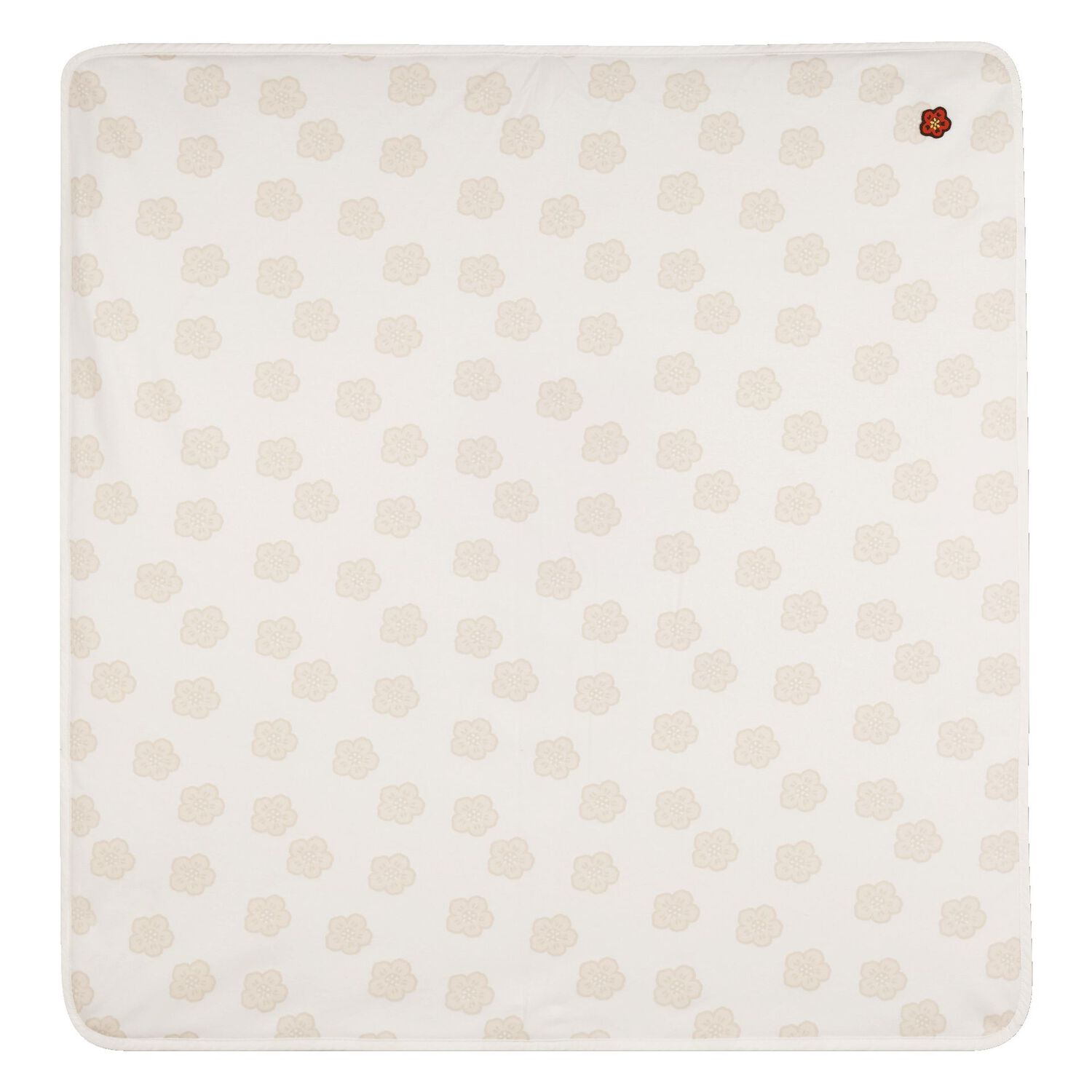 Ivory & Beige Boke Flower Baby Blanket, 1, hi-res