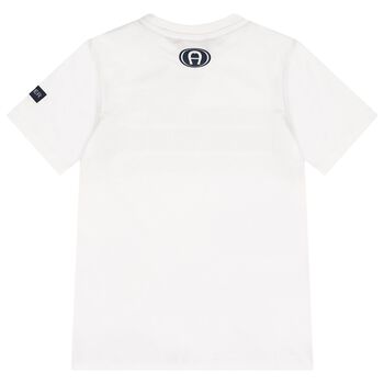 Boys White Logo T-Shirt