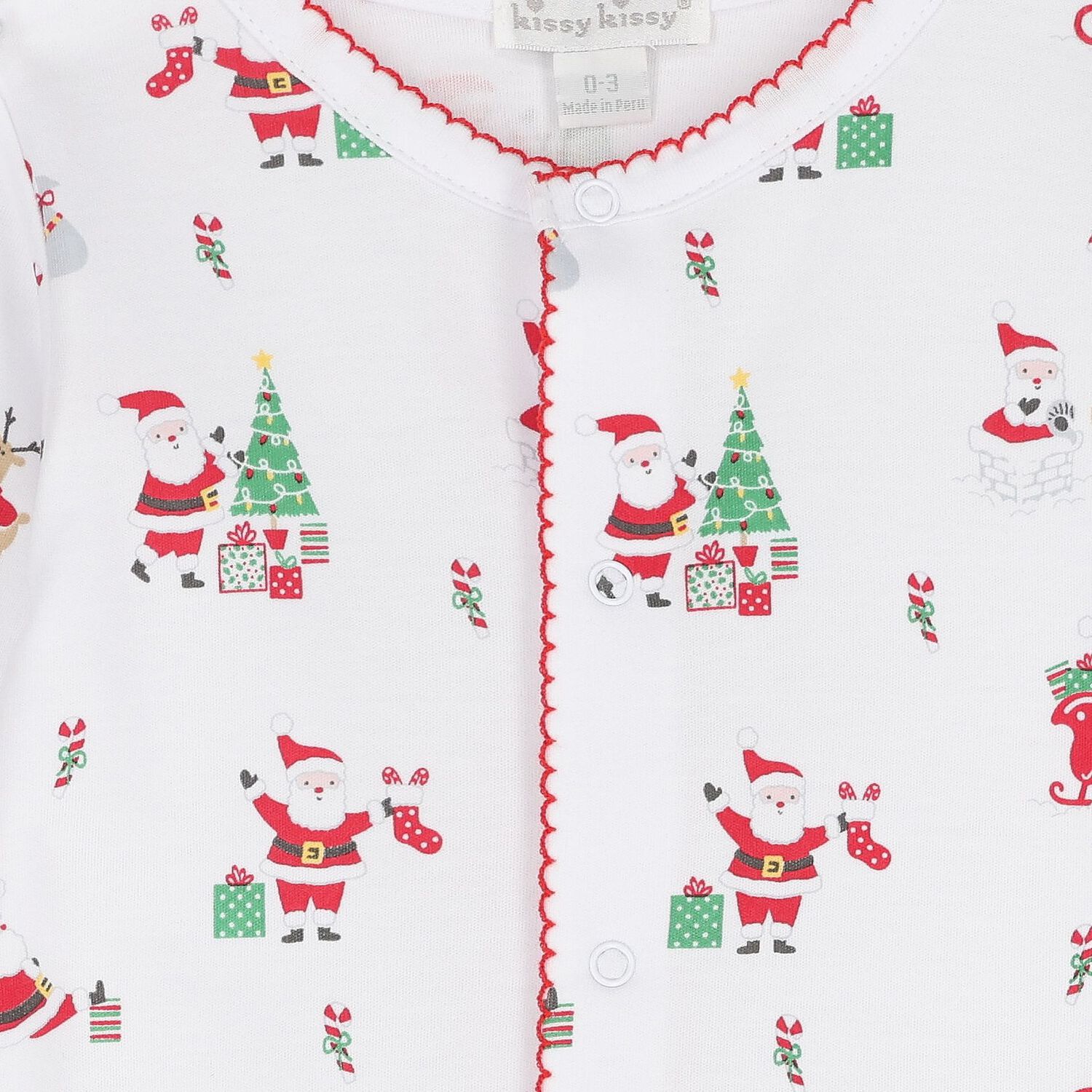 White Christmas Babygrow, 1, hi-res