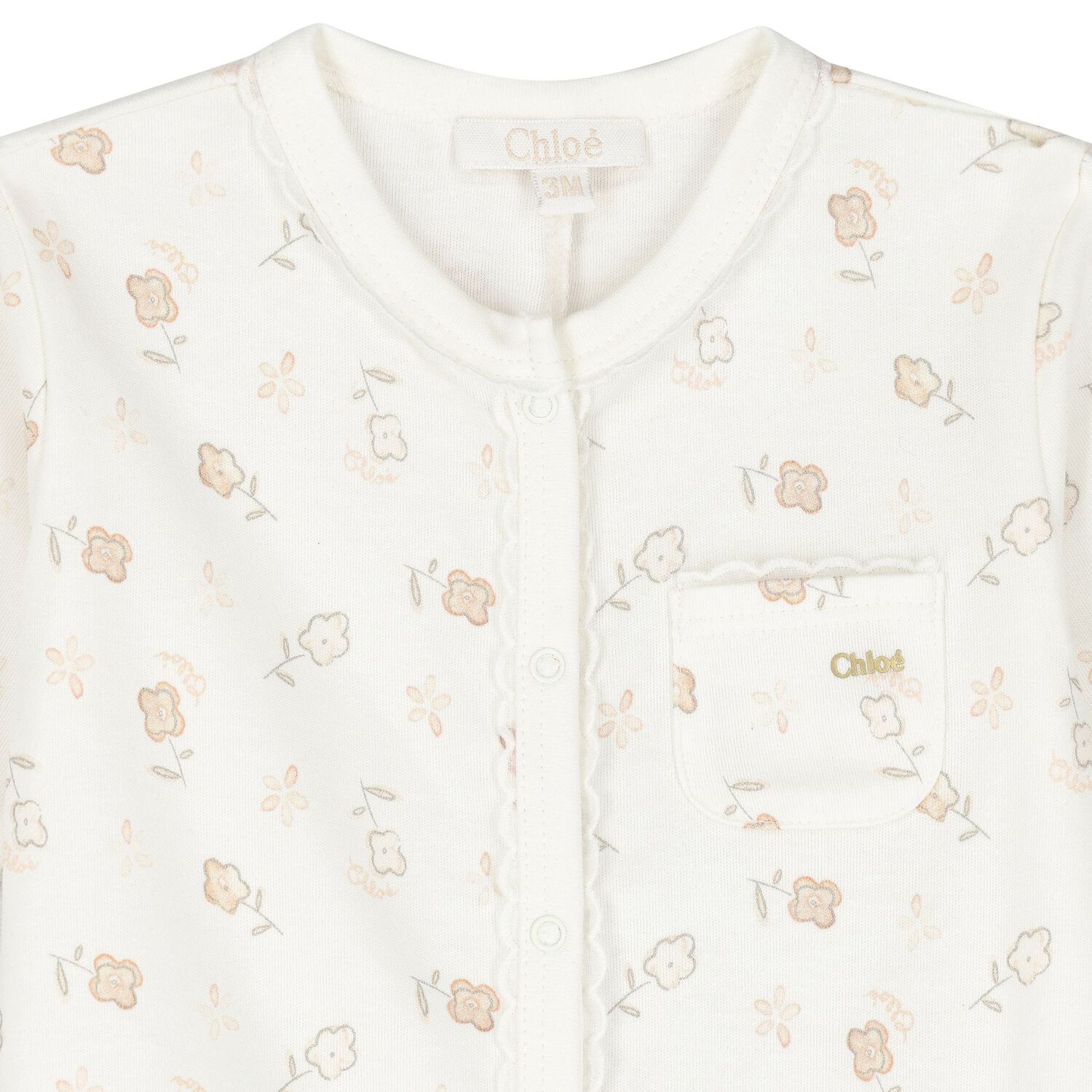 Baby Girls Ivory Logo Flower Gift Set, 1, hi-res