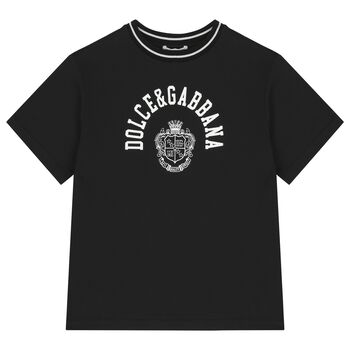 Boys Black Logo T-Shirt