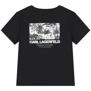 Boys Black Logo T-Shirt