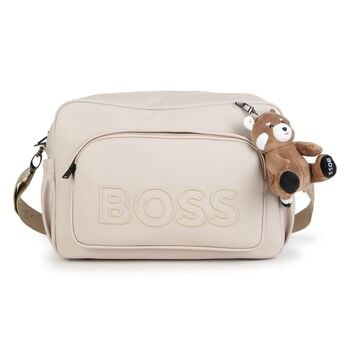 Beige Logo Red Panda Baby Changing Bag ( 38cm )