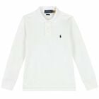 Older Boys White Logo Polo Shirt , 1, hi-res