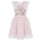 Girls Pink Embellished Tutu Dress, 1, hi-res