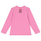 Girls Pink Minnie Mouse Long Sleeve Top, 1, hi-res