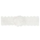 Baby Girls White Headband & Socks Set, 1, hi-res