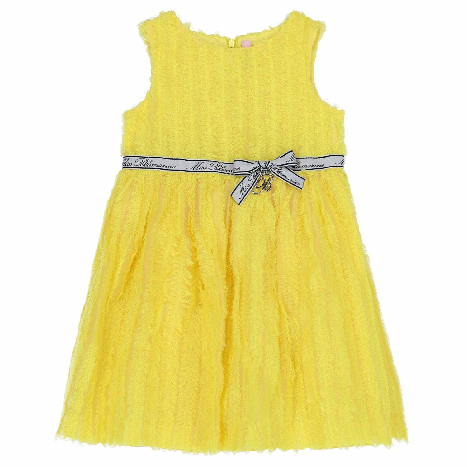 Girls Yellow Logo Dress, 1, hi-res image number null