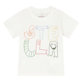 Younger Boys Ivory Logo T-Shirt