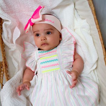 Baby Girls Pink Bow Headband