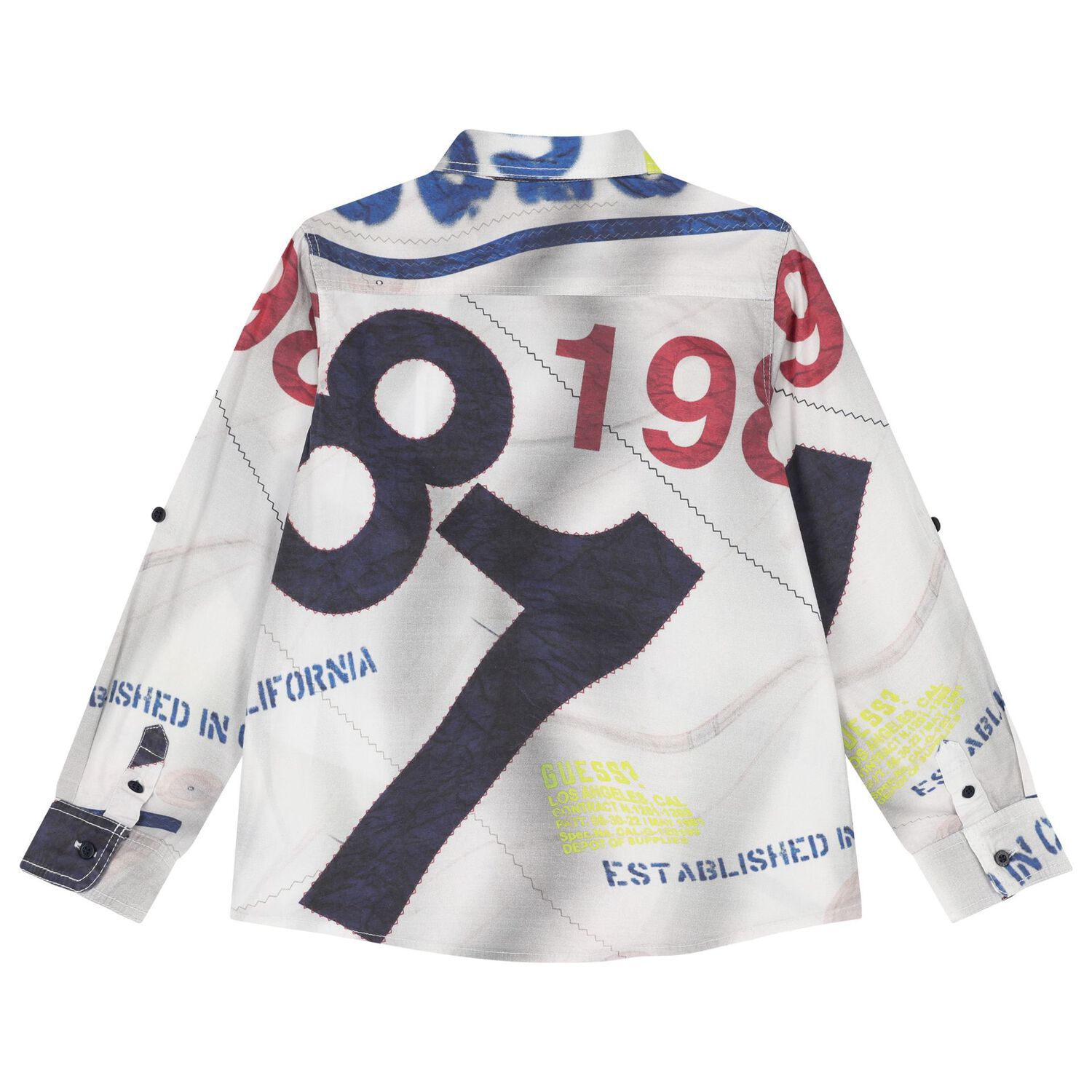 Boys Multi-Coloured Logo Shirt, 1, hi-res