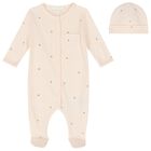 Baby Girls Pink Logo Babygrow Gift Set, 1, hi-res