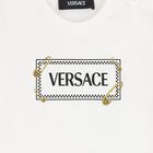 Younger Boys White Logo T-Shirt, 2, hi-res