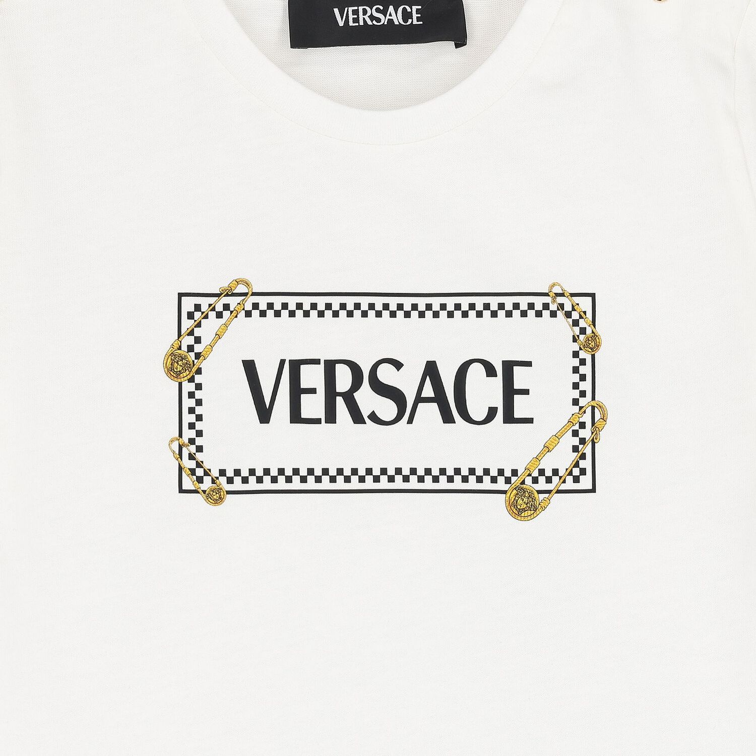 Younger Boys White Logo T-Shirt, 2, hi-res