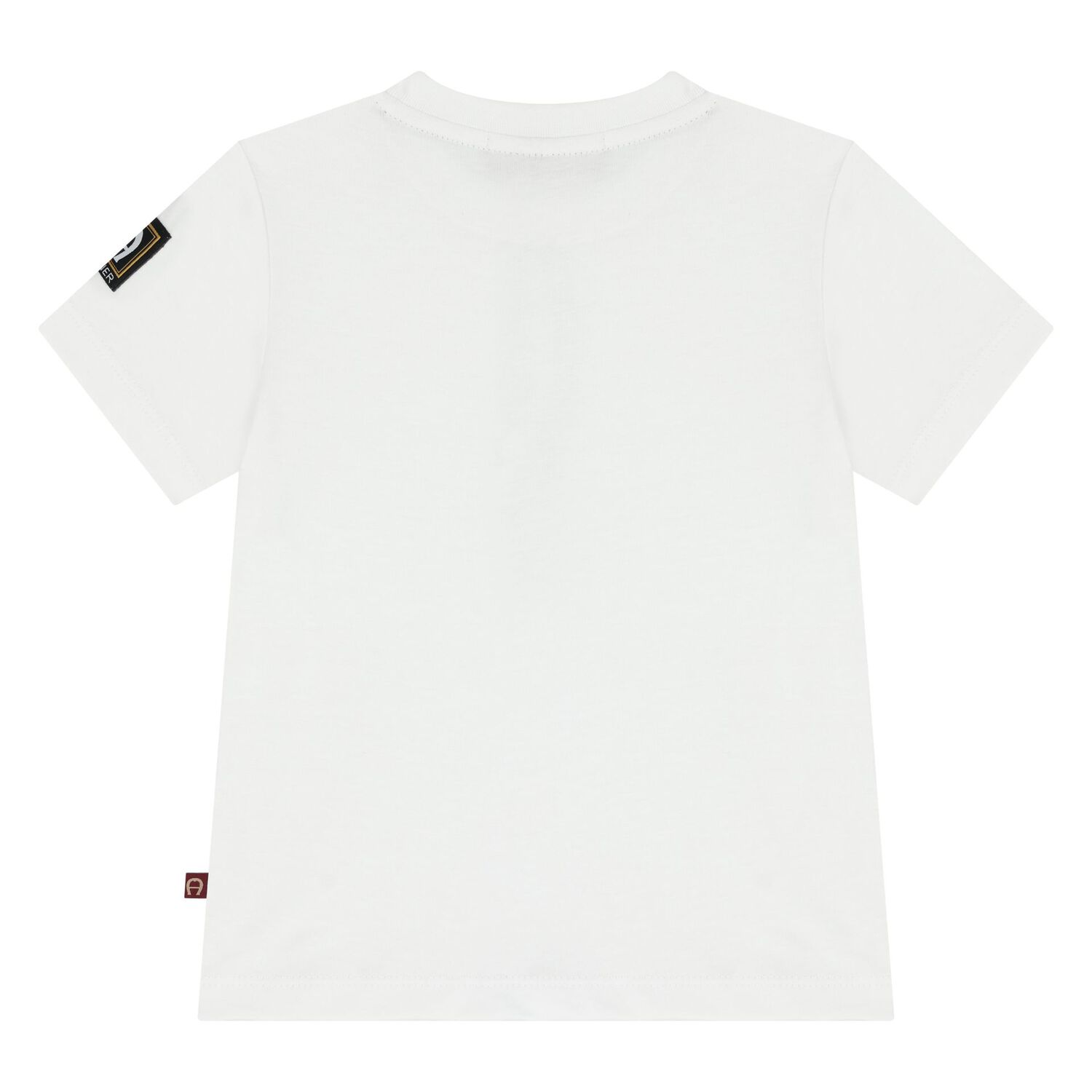 Younger Boys White Logo T-Shirt, 1, hi-res