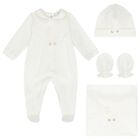 White Giraffe Babygrow Gift Set, 3, hi-res